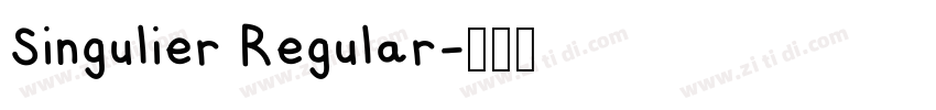 Singulier Regular字体转换